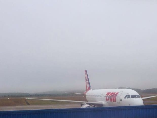 nevoeiro no aeroporto